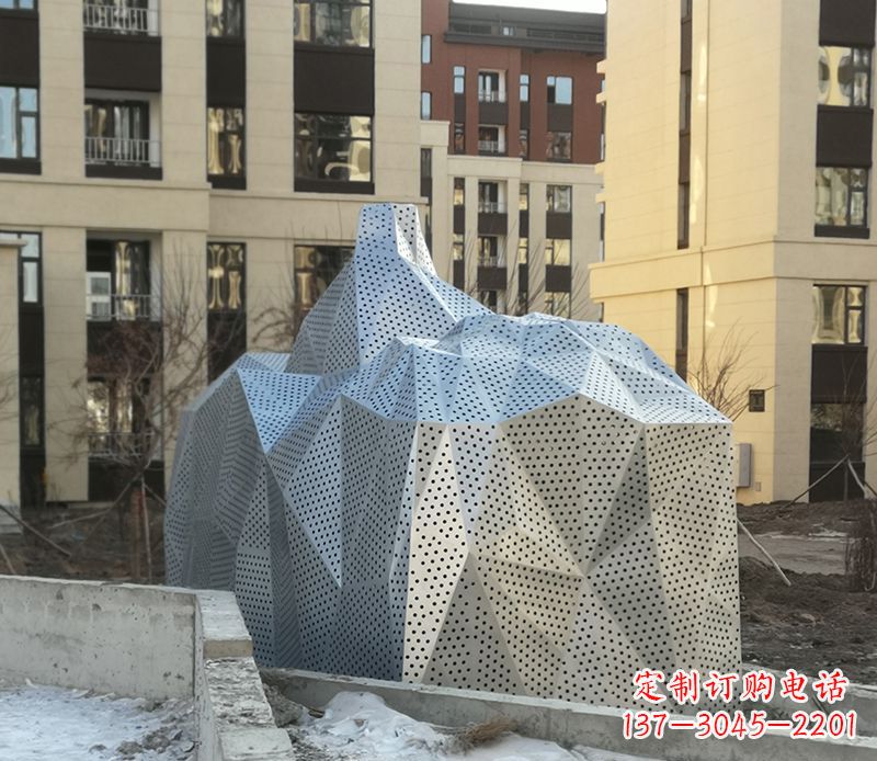 福建不锈钢小区假山雕塑雕塑点缀小区美景