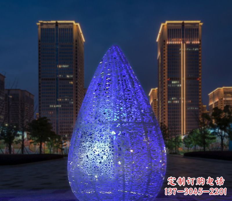 福建不锈钢小区照明水滴灯