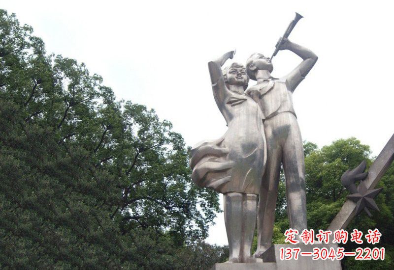 福建不锈钢小学生雕塑