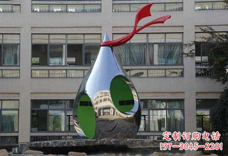 福建不锈钢校园水滴石穿雕塑