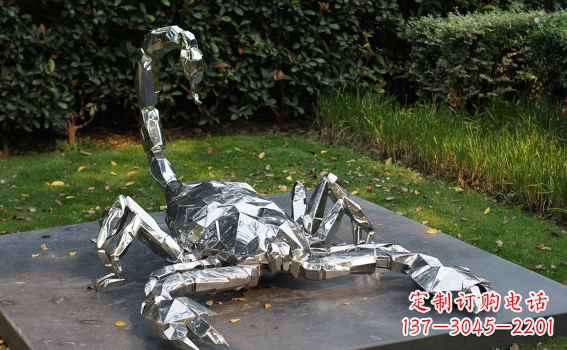 福建不锈钢蝎子动物雕塑