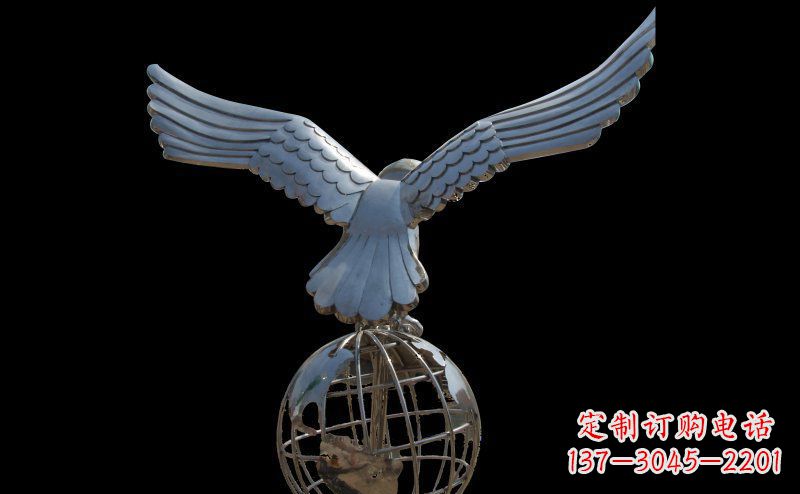 福建雄鹰的翱翔——不锈钢雄鹰雕塑