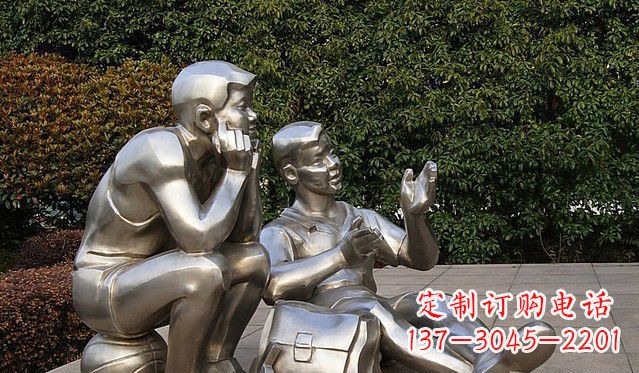 福建不锈钢的学生雕塑