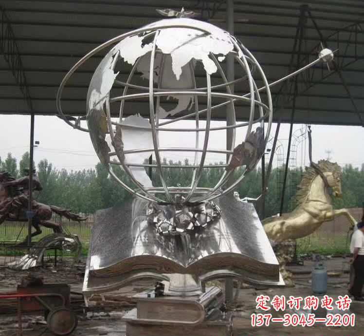 福建不锈钢地球仪雕塑精美的自然之美
