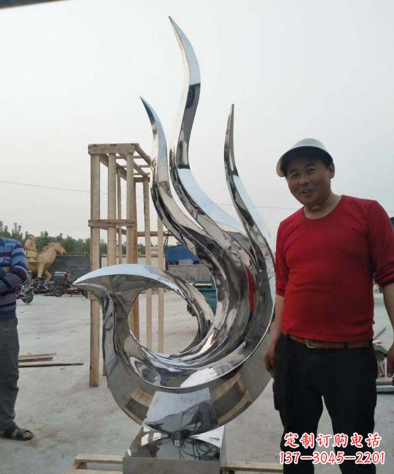 福建不锈钢艺术凤凰雕塑1