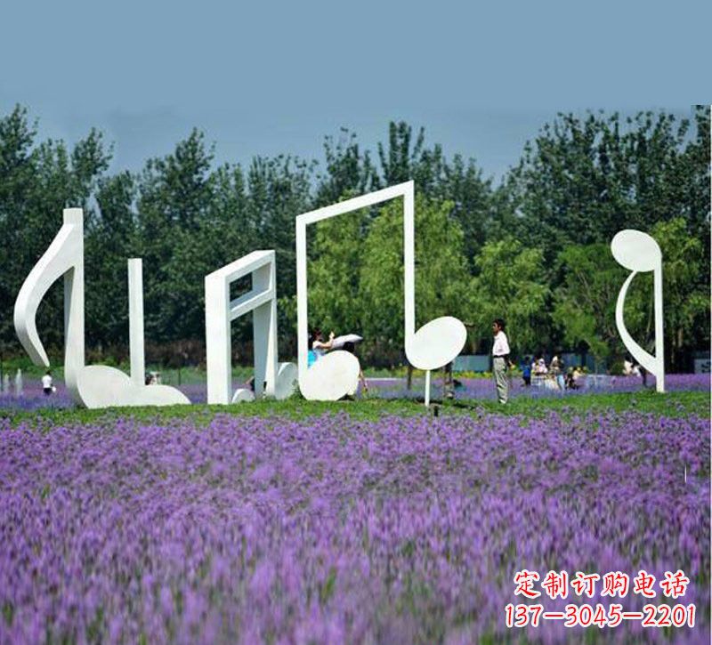 福建不锈钢音符雕塑222
