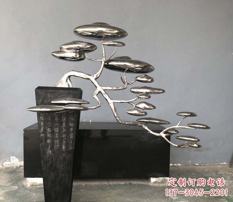福建不锈钢迎客松雕塑雕塑带来的美丽