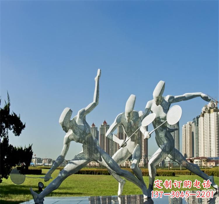 福建不锈钢羽毛球雕塑——拓展你的园林视野