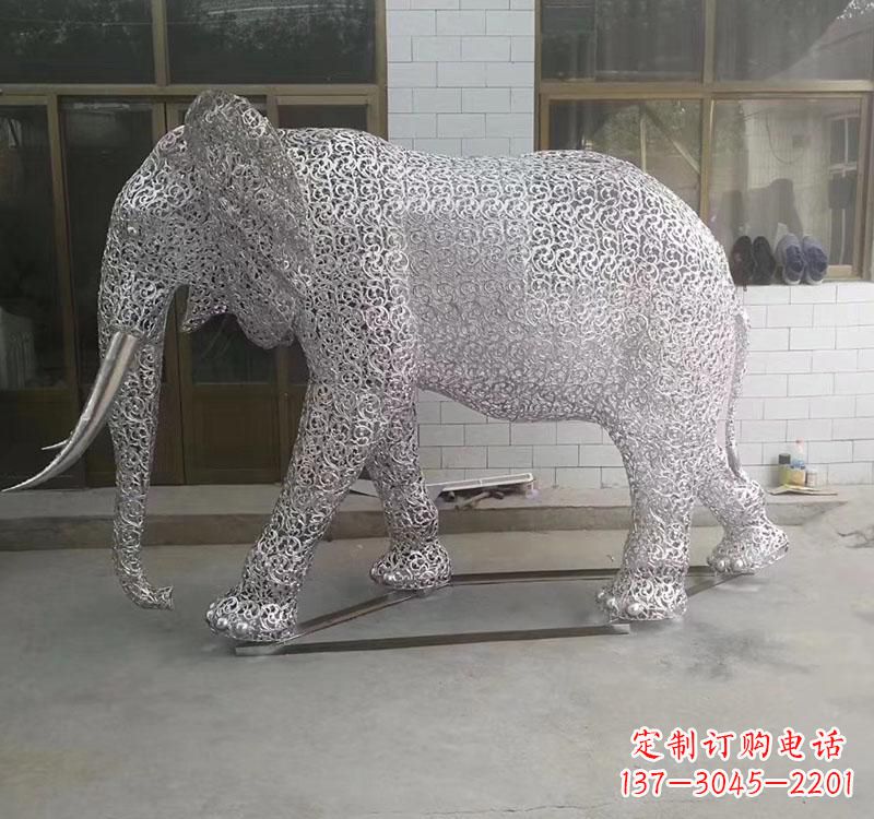 福建不锈钢园林大象雕塑