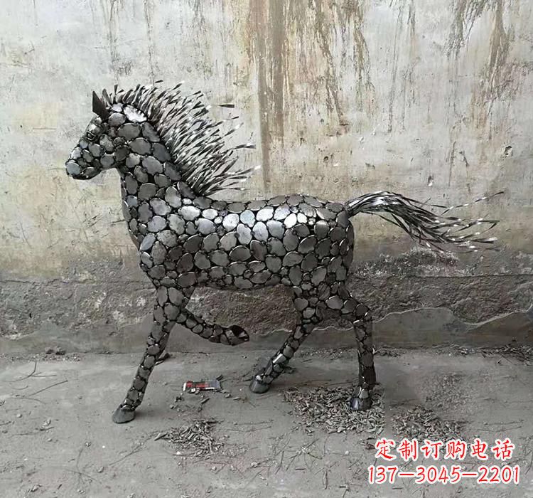 福建不锈钢园林动物马雕塑