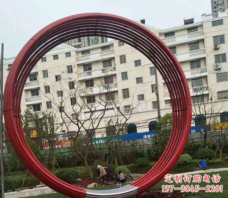 福建不锈钢圆环雕塑1