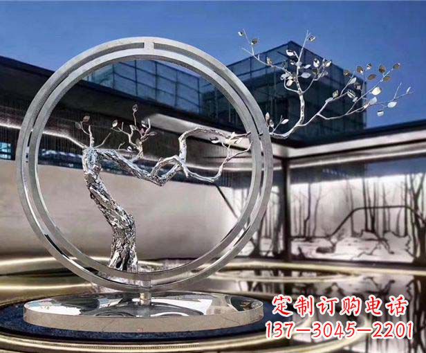 福建不锈钢圆环景观雕塑给城市带来活力与美感