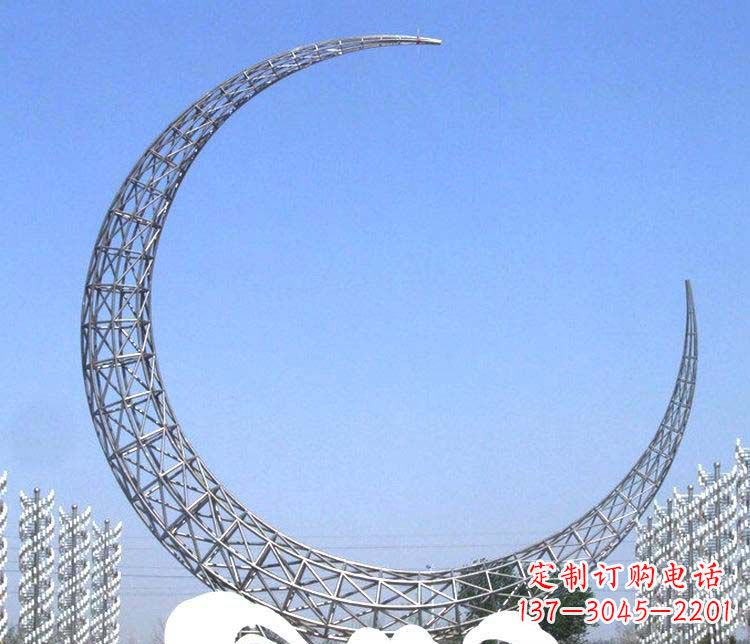 福建不锈钢月亮雕塑月亮的艺术之美