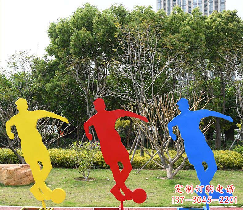 福建不锈钢运动踢足球人物雕塑
