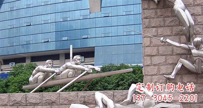福建不锈钢运动员雕塑——震撼的街头景观