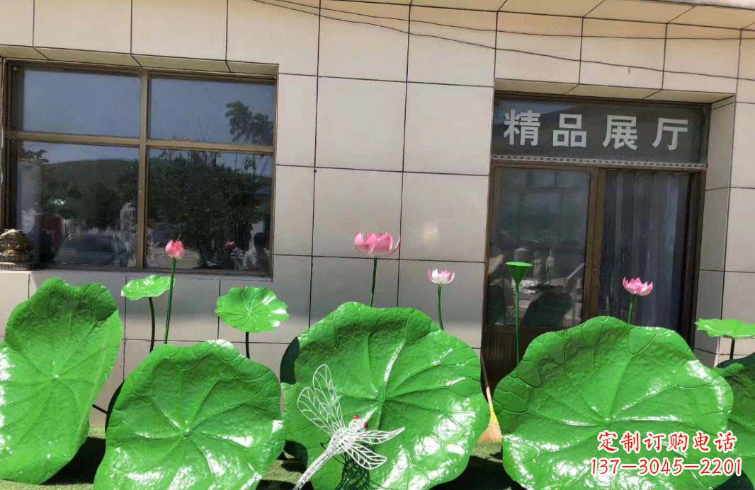 福建不锈钢造型荷叶雕塑