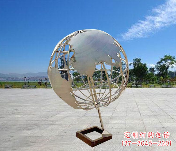 福建神奇的不锈钢地球仪雕塑