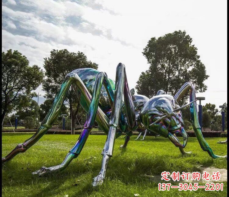 福建不锈钢蜘蛛公园动物雕塑