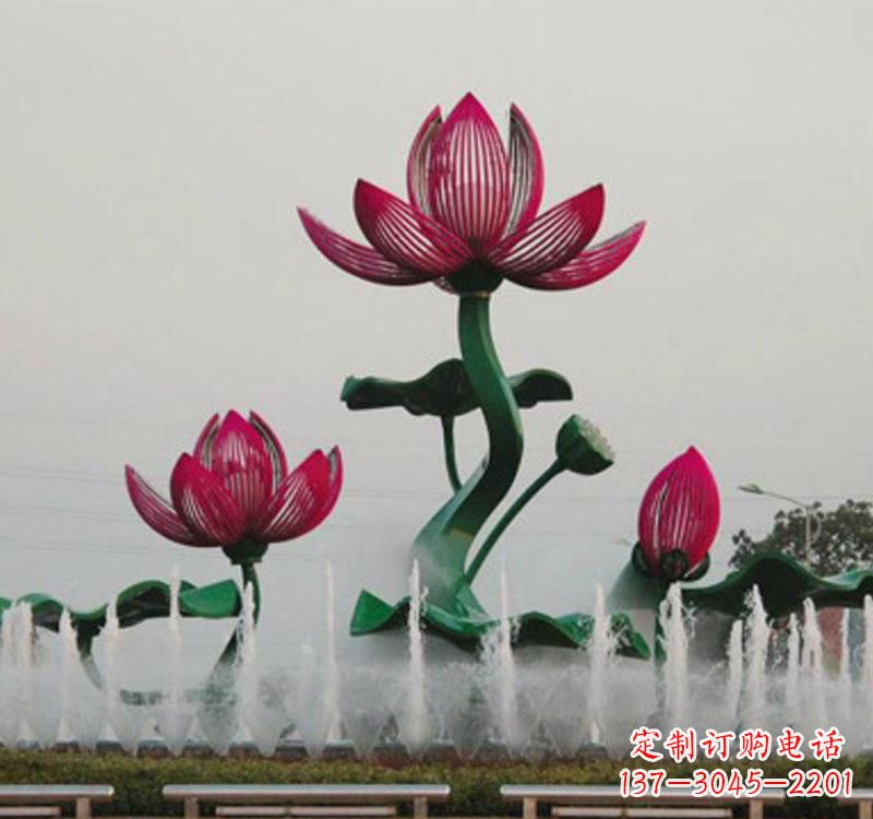福建不锈钢莲花雕塑