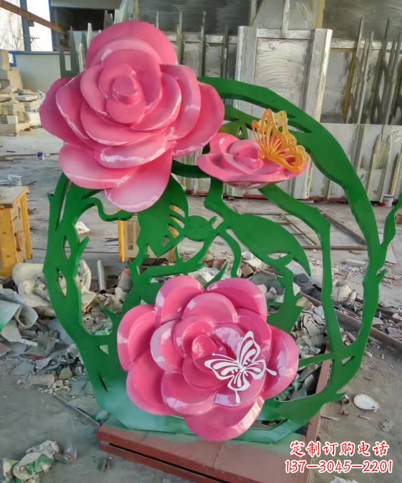 福建不锈钢紫荆花雕塑1