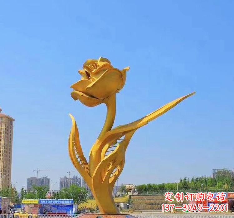福建不锈钢紫荆花雕塑2