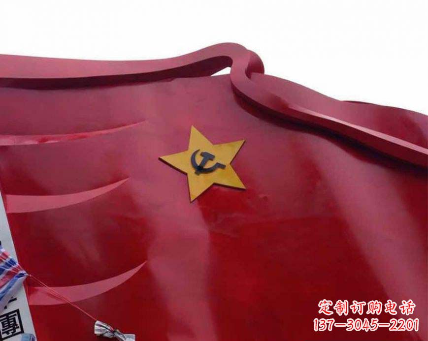 福建不锈钢党徽雕塑——传承红色基因