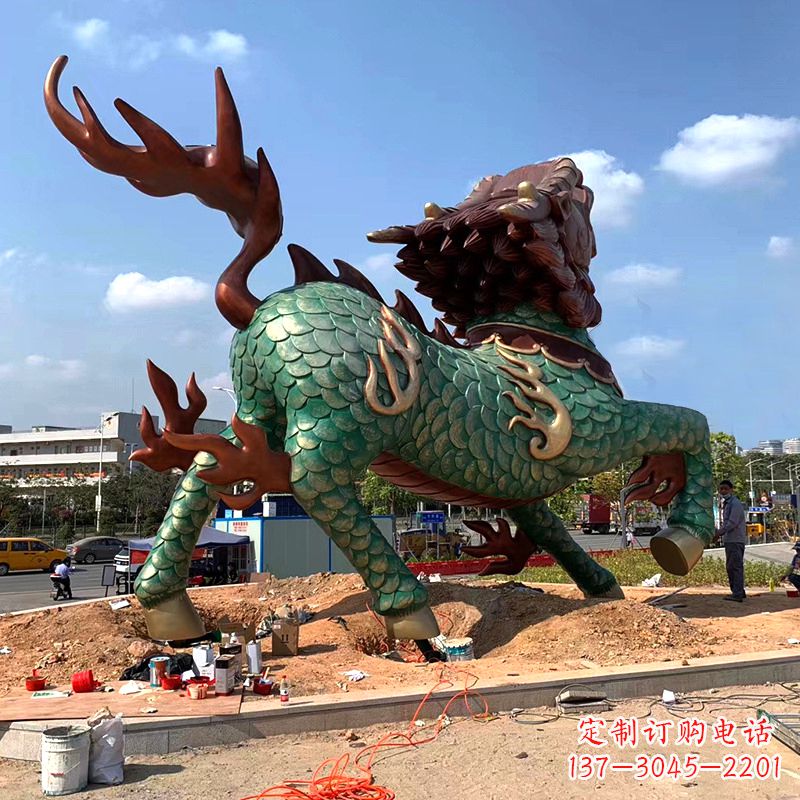 福建麒麟雕塑——美丽传说的象征