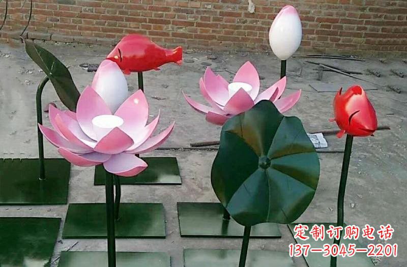 福建彩色不锈钢鲤鱼雕塑传承古典文化的艺术之作