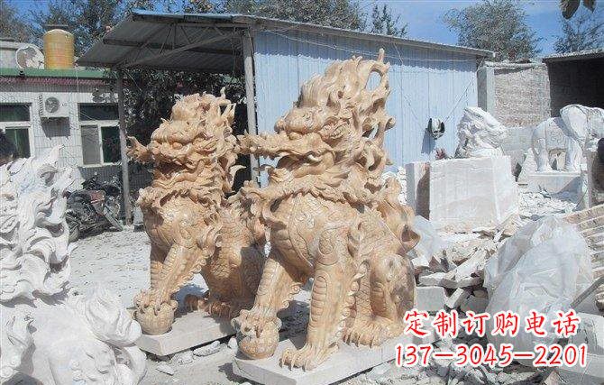 福建麒麟石雕一个具有传统文化精髓的艺术品