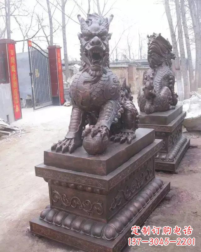 福建麒麟雕塑古老而又神秘