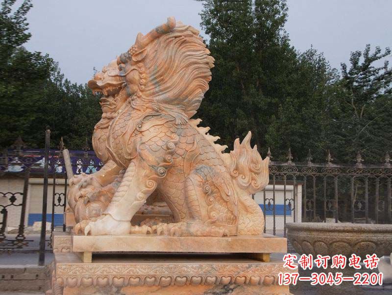 福建麒麟门口镇宅石雕