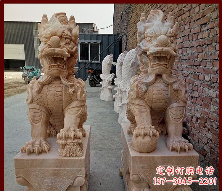 福建麒麟门口雕塑——传承古老文化的精灵