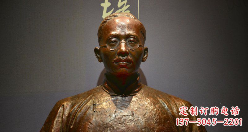 福建蔡元培先生名人胸像铜雕