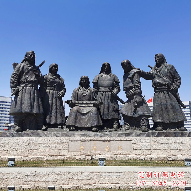 福建草原母亲人物情景雕塑景观