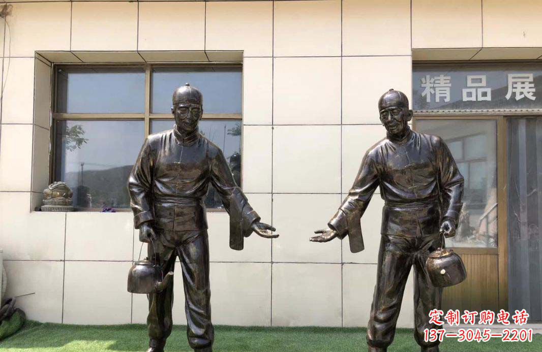 福建店小二雕塑——记茶馆民俗