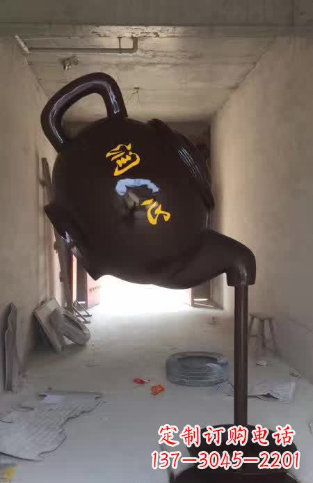 福建茶壶景观铜雕