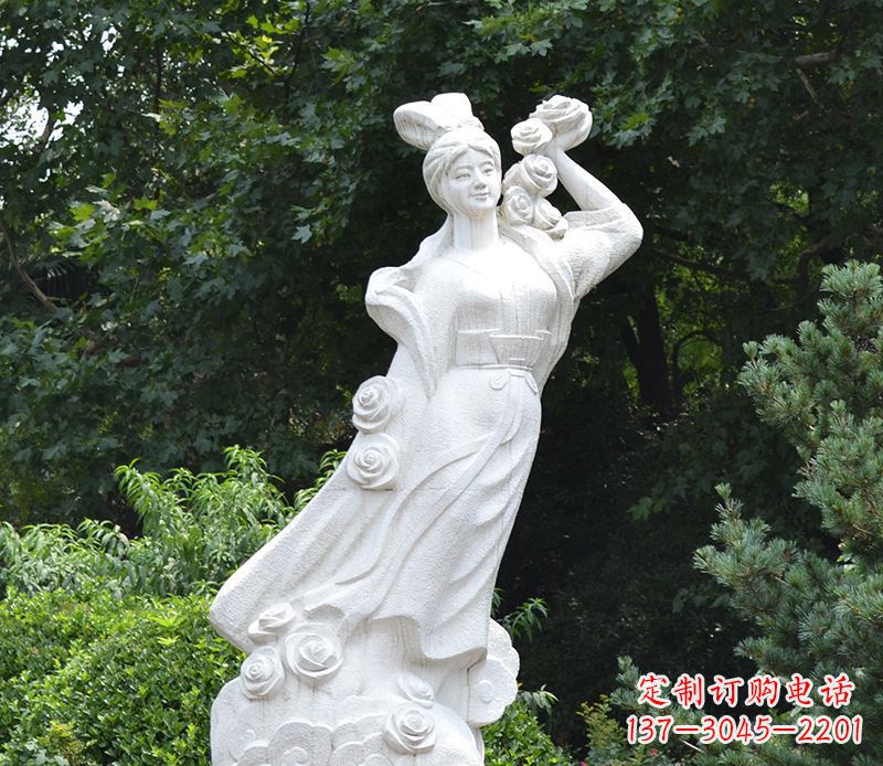 福建嫦娥奔月景观石雕