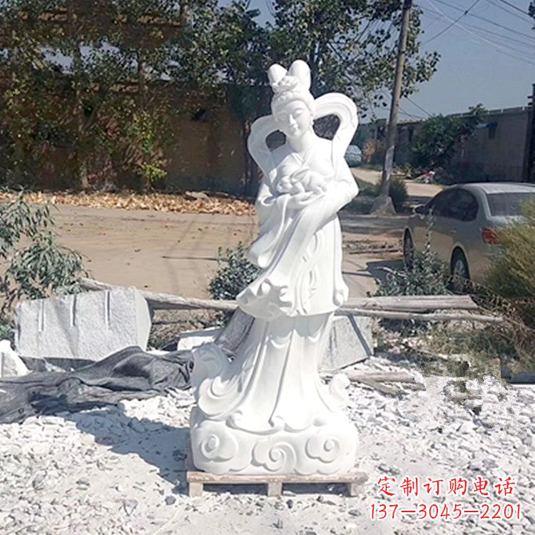 福建嫦娥奔月汉白玉精美雕像