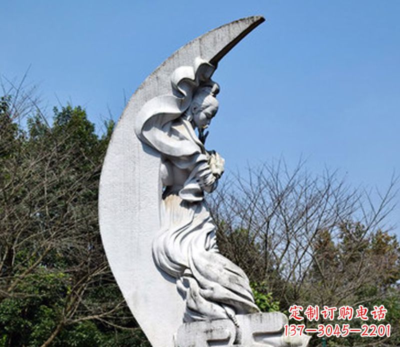 福建嫦娥奔月石雕