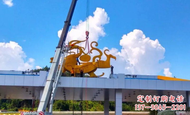 福建精美不锈钢龙雕塑,点缀城市之美