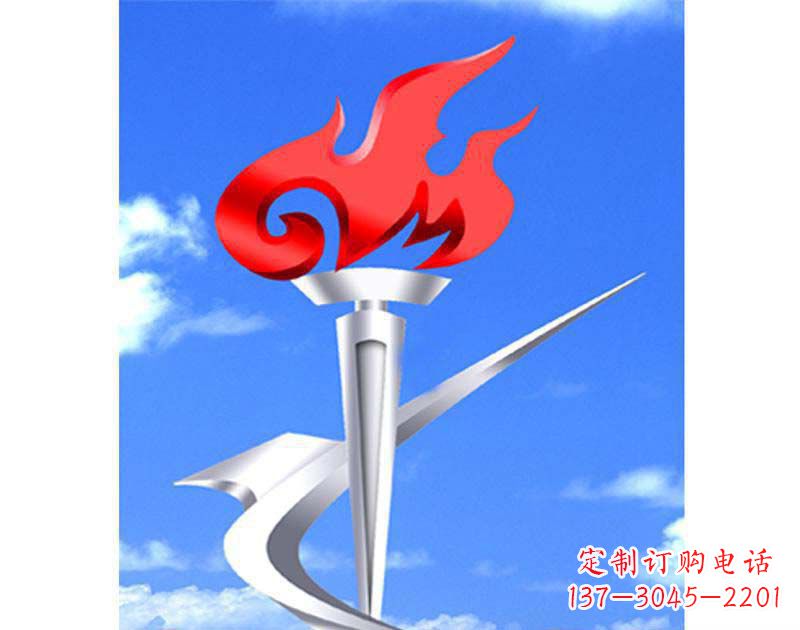 福建城市文化的象征——不锈钢火炬雕塑