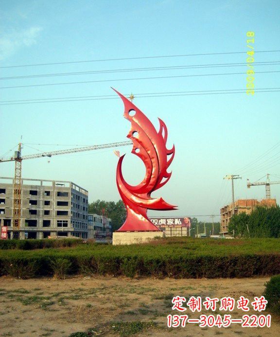 福建不锈钢凤凰雕塑传承传统文化的艺术精品