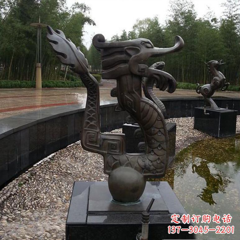福建城市十二生肖喷泉雕塑