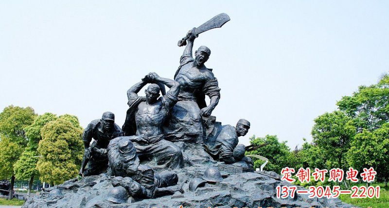 福建红军雕塑传承冲锋精神