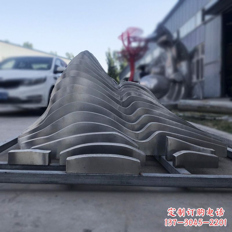 福建抽象不锈钢假山