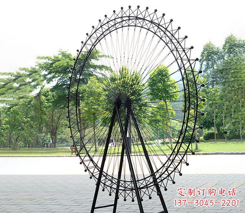 福建不锈钢摩天轮雕塑视觉与空间的结合
