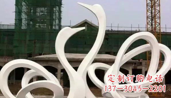 福建不锈钢天鹅雕塑给人以美丽的感受