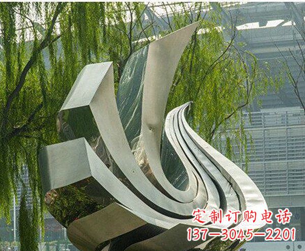 福建抽象鸽子不锈钢动物雕塑