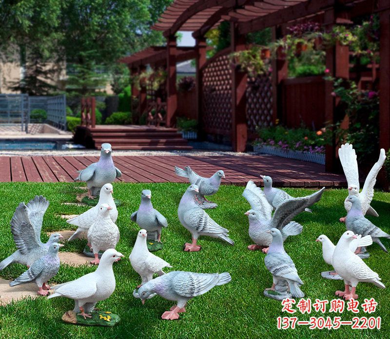 福建抽象鸽子雕塑