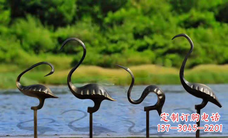 福建抽象几何仙鹤雕塑